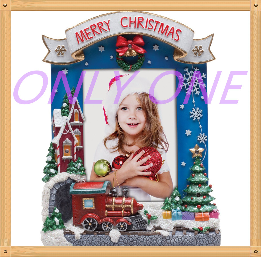 Hot Sale Christmas Resin Photo Frame