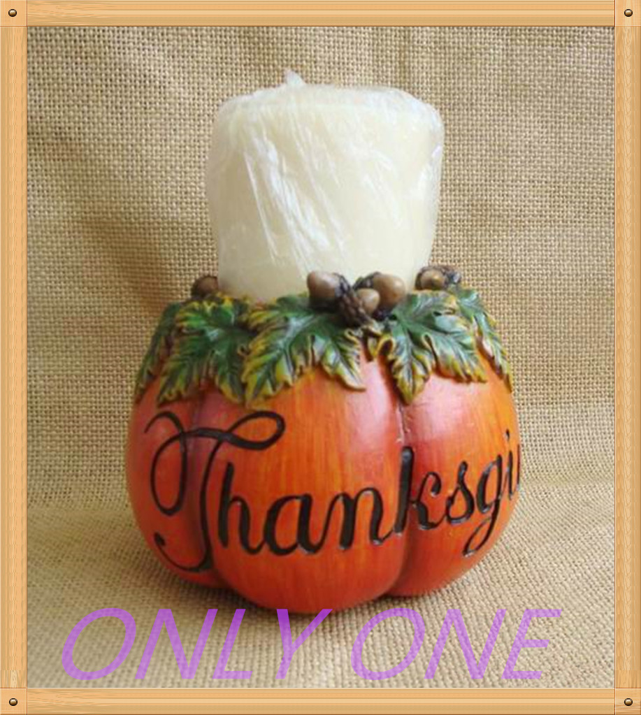 thanksgiving  polyresin harvest pumpkin