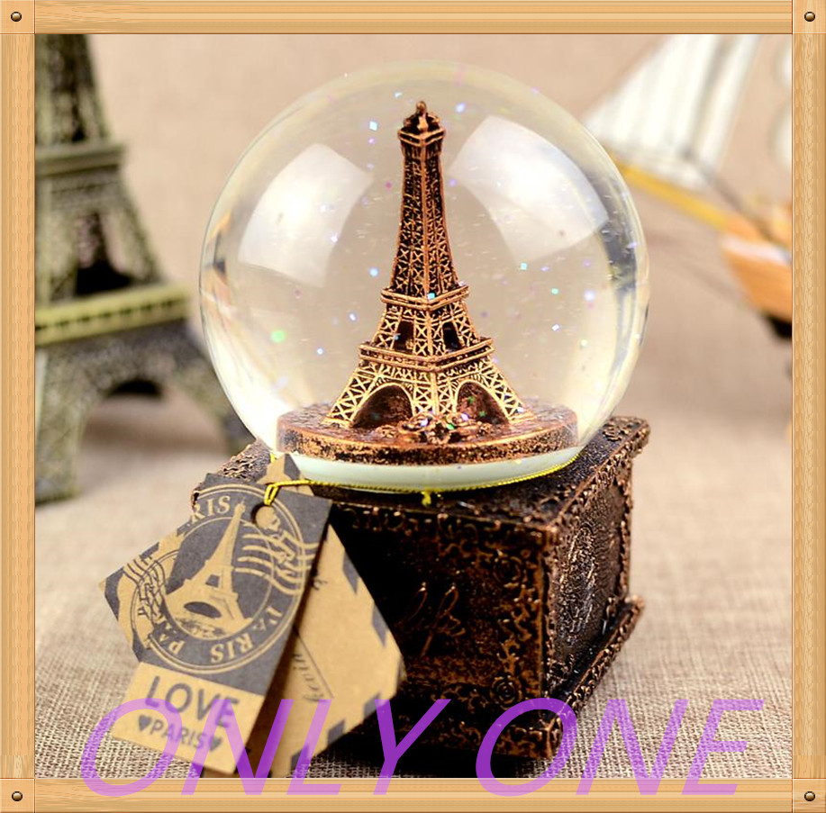 45MMbronzeEiffelTowersnowglobe