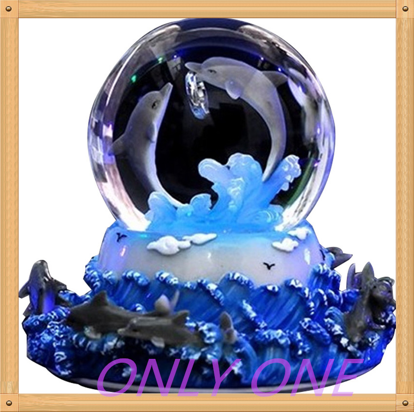 120MMSeaanimaldolphinsnowglobe