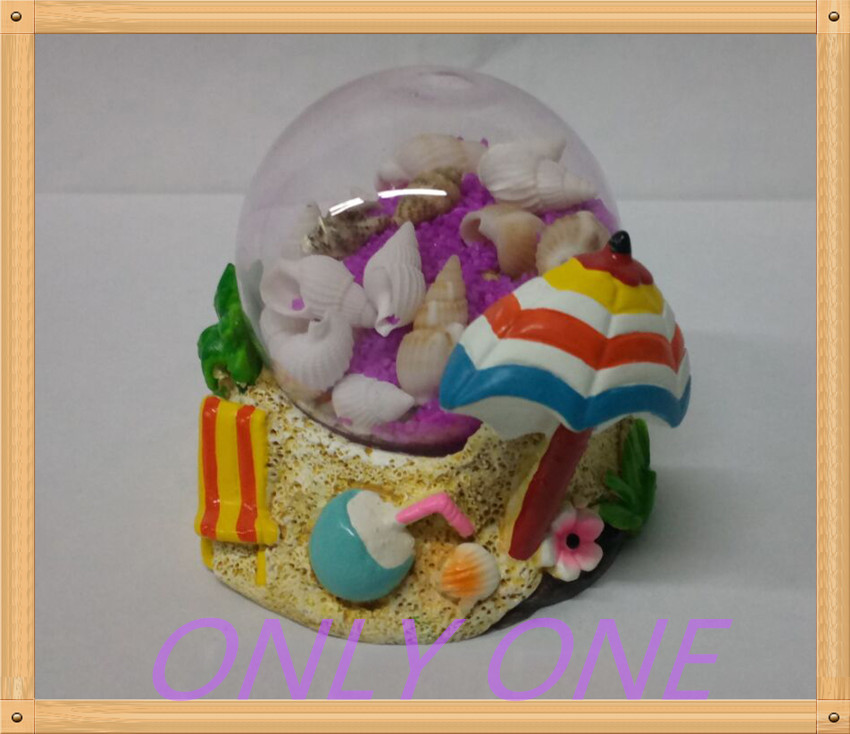 80MM Beach chair snow globe with sand