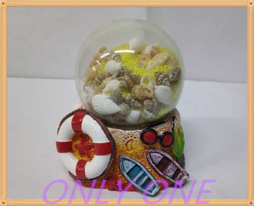 65MM Sea beach color sand water globe